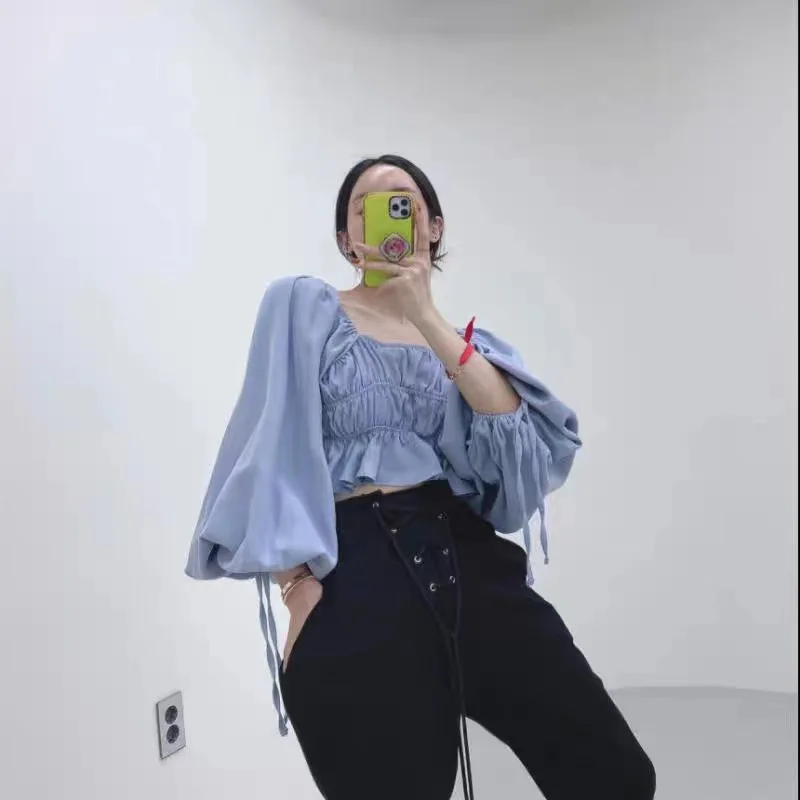 2020 New Early Autumn Simple Bandage Shirt for Ladies Going Out Chic Korean Vinatge Bow Ruffles Sweet Shirt Simple Solid Top
2020 New Early Autumn Simple Bandage Shirt for Ladies Going Out Chic Korean Vinatge Bow Ruffles Sweet Shirt Simple Solid Top