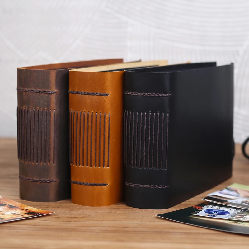 DIY Albums Genuine Leather Photograph Book Photos Collection Note Anniversary Birthday Vacation Gift
DIY Albums Genuine Leather Photograph Book Photos Collection Note Anniversary Birthday Vacation Gift