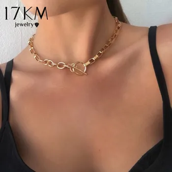 17KM Geometric O Shape Lock Chain Choker Necklace For Women Square Chain Mixed Linked Choker Necklaces Minimalist Jewelry Gift
17KM Geometric O Shape Lock Chain Choker Necklace For Women Square Chain Mixed Linked Choker Necklaces Minimalist Jewelry Gift