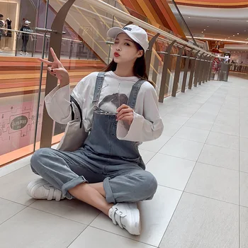 Cowboy Suspender Pants Women's 2020 Spring Summer New Style Korean-style Students Loose Casual High-waisted by Age Workwear
Cowboy Suspender Pants Women's 2020 Spring Summer New Style Korean-style Students Loose Casual High-waisted by Age Workwear