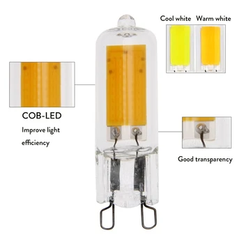 G4 COB Chip G9 220V LED Lamp Bulb Dimmable 6W 9W Glass Tube Light Bulb Replace Halogen Chandelier Lighting 500LM 800LM
G4 COB Chip G9 220V LED Lamp Bulb Dimmable 6W 9W Glass Tube Light Bulb Replace Halogen Chandelier Lighting 500LM 800LM