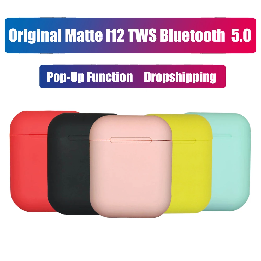 2019 Mini i12 tws Pop Up Bluetooth Earphones Headphones Wireless Touch Control Earbuds i12tws Original Headsets for Smart phones
2019 Mini i12 tws Pop Up Bluetooth Earphones Headphones Wireless Touch Control Earbuds i12tws Original Headsets for Smart phones