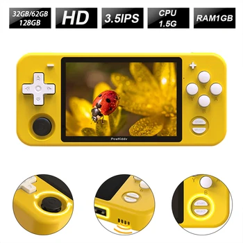 32/256 GB Retro Game Console 3.5inch IPS Screen Open Source System Handheld Game Console RK3326 Video Game Player Child Gift
32/256 GB Retro Game Console 3.5inch IPS Screen Open Source System Handheld Game Console RK3326 Video Game Player Child Gift