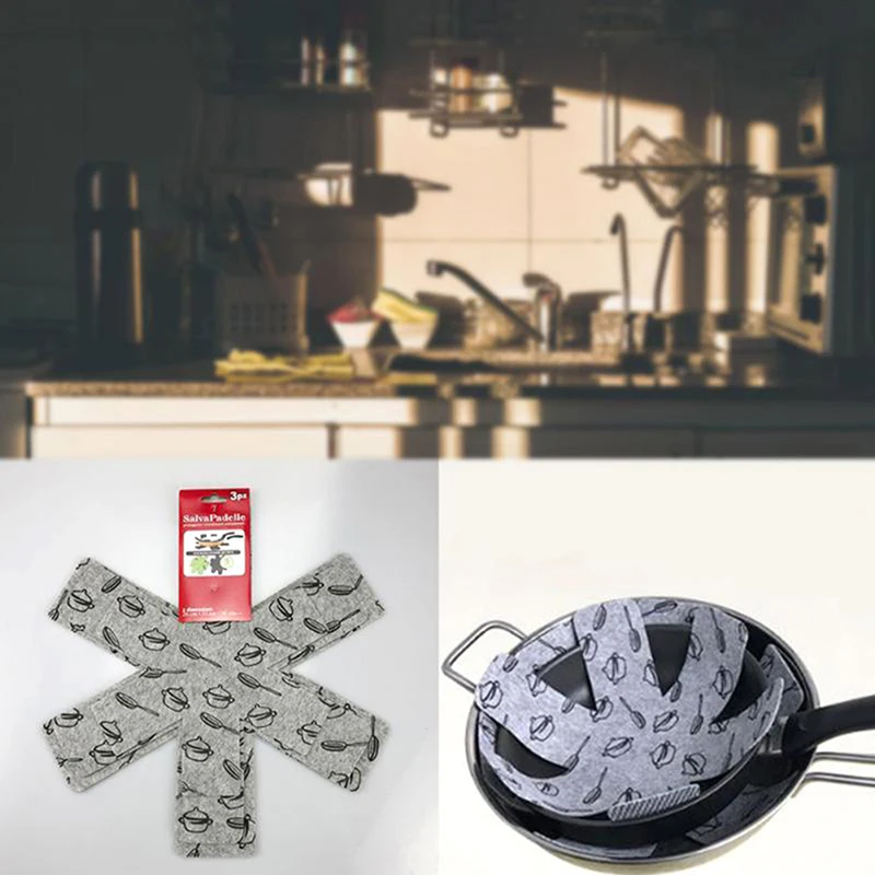 8pcs/set Pot & Pan Protectors Gray Print Divider Pads to Prevent Scratching Separate and Protect Surfaces for Cookware
8pcs/set Pot & Pan Protectors Gray Print Divider Pads to Prevent Scratching Separate and Protect Surfaces for Cookware