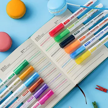 12 Colors Double Line Outline Pen Set Glitter Metallic Color Highlighter Out line Marker Pen for Art Painting School Supplies
12 Colors Double Line Outline Pen Set Glitter Metallic Color Highlighter Out line Marker Pen for Art Painting School Supplies