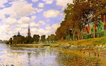 15 Handmade Art Paintings by College Teachers - Zaandam Claude Monet landscape riverbank impressionism - Oil Painting on Canvas 
15 Handmade Art Paintings by College Teachers - Zaandam Claude Monet landscape riverbank impressionism - Oil Painting on Canvas