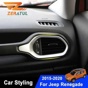 Zeratul Car Air Vent Cover ABS Chrome Interior Air Conditioning Outlet Trim Stickers for Jeep Renegade 2015 - 2020 LHD Parts
Zeratul Car Air Vent Cover ABS Chrome Interior Air Conditioning Outlet Trim Stickers for Jeep Renegade 2015 - 2020 LHD Parts