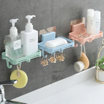 Upgrade Hook Soap Dish Free Punched Sucker Wall Hangers Soap Box Water Draining Toilet xiang zao jia Soap Holder Glove 
Upgrade Hook Soap Dish Free Punched Sucker Wall Hangers Soap Box Water Draining Toilet xiang zao jia Soap Holder Glove