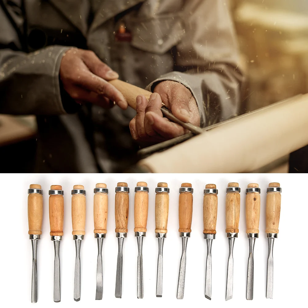 12Pcs Woodworking Chisel Steel Carving Chisel Engraving Cutter Tool Hand Tool Accessories
12Pcs Woodworking Chisel Steel Carving Chisel Engraving Cutter Tool Hand Tool Accessories
