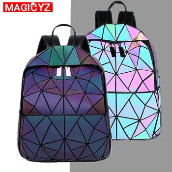 Fashion Color Luminous Backpack Women's Geometry Plaid Holographic Backpack Female Teenager School Bag Girls Bagpack Bag
Fashion Color Luminous Backpack Women's Geometry Plaid Holographic Backpack Female Teenager School Bag Girls Bagpack Bag