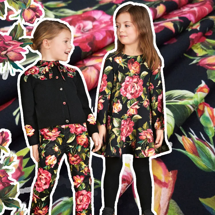 Parent-child wear printed fabric meter brand dress children's wear polyester fabric handmade DIY fabric wholesale cloth
Parent-child wear printed fabric meter brand dress children's wear polyester fabric handmade DIY fabric wholesale cloth