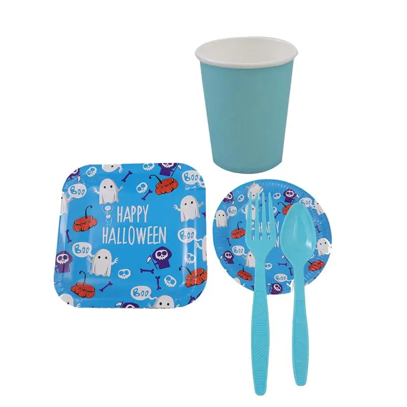 40pcs/set Halloween Themed Disposable Plates Cups Forks Knives Set Cute Ghost Pattern Paper Tableware Party Supplies
40pcs/set Halloween Themed Disposable Plates Cups Forks Knives Set Cute Ghost Pattern Paper Tableware Party Supplies