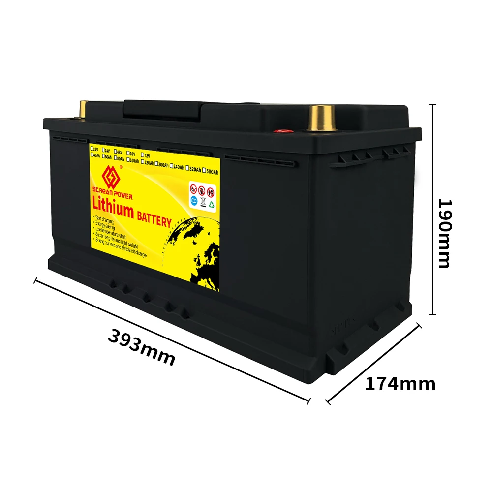 LiFePO4 Lithium Iron Phosphate Battery 12V 120Ah For RV Solar Energy Scooter Tricycle Boat Forklift Built-in BMS
LiFePO4 Lithium Iron Phosphate Battery 12V 120Ah For RV Solar Energy Scooter Tricycle Boat Forklift Built-in BMS