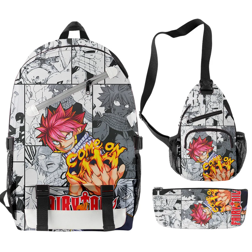 3PCS/SET Japan Anime Fairy Tail Boys Girls Laptop Bag Travel Backpack Chest Bag Primary And Middle School Students Schoolbag
3PCS/SET Japan Anime Fairy Tail Boys Girls Laptop Bag Travel Backpack Chest Bag Primary And Middle School Students Schoolbag