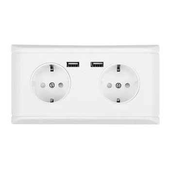 Multi-Functional Socket Wall Power Outlet Socket with Usb Port for Phone Charging 250V Double Switchs Household,Eu Plug
Multi-Functional Socket Wall Power Outlet Socket with Usb Port for Phone Charging 250V Double Switchs Household,Eu Plug