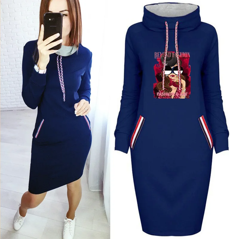 2020 Fall Women Dress Fashion Beauty Girl Printing Plus Size Dresses Long Sleeve Bodycon Party Club Black Short Dress pullover
2020 Fall Women Dress Fashion Beauty Girl Printing Plus Size Dresses Long Sleeve Bodycon Party Club Black Short Dress pullover