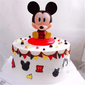 Disney Q Version Mickey Mouse Cake Decoration Creative Cartoon Bowknot Minnie Shaking Head Doll Party Dessert Decor X5176 
Disney Q Version Mickey Mouse Cake Decoration Creative Cartoon Bowknot Minnie Shaking Head Doll Party Dessert Decor X5176