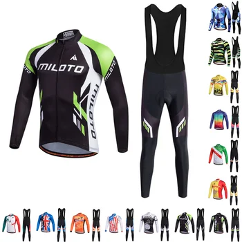 Miloto 2020 Pro Team top quality men's cycling jersey long sleeve tight-fitting cycling jersey road bike cycling clothing set
Miloto 2020 Pro Team top quality men's cycling jersey long sleeve tight-fitting cycling jersey road bike cycling clothing set