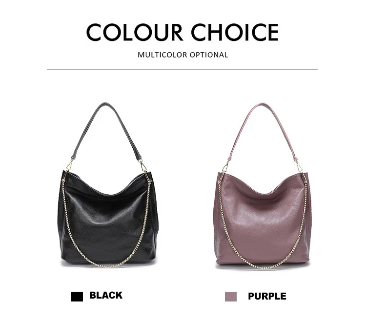 BRIGGS Soft Genuine Leather Female Handbag Bussiness Chains Ladies Bucket Totes Large Capacity Women's Shoulder Crossbody Bags BRIGGS Soft Genuine Leather Female Handbag Bussiness Chains Ladies Bucket Totes Large Capacity Women's Shoulder Crossbody Bags