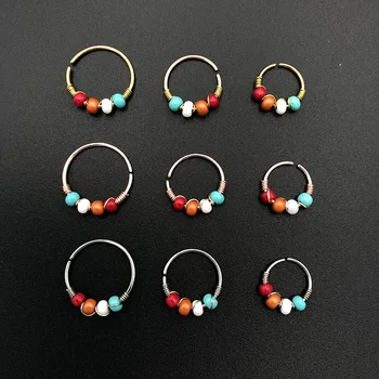 1PCS Boho Bead Nose Ring Surgical Steel Septum Piercing Hoop Indian Nose Ear Piercing Gold Women Body Jewelry Accessories
1PCS Boho Bead Nose Ring Surgical Steel Septum Piercing Hoop Indian Nose Ear Piercing Gold Women Body Jewelry Accessories