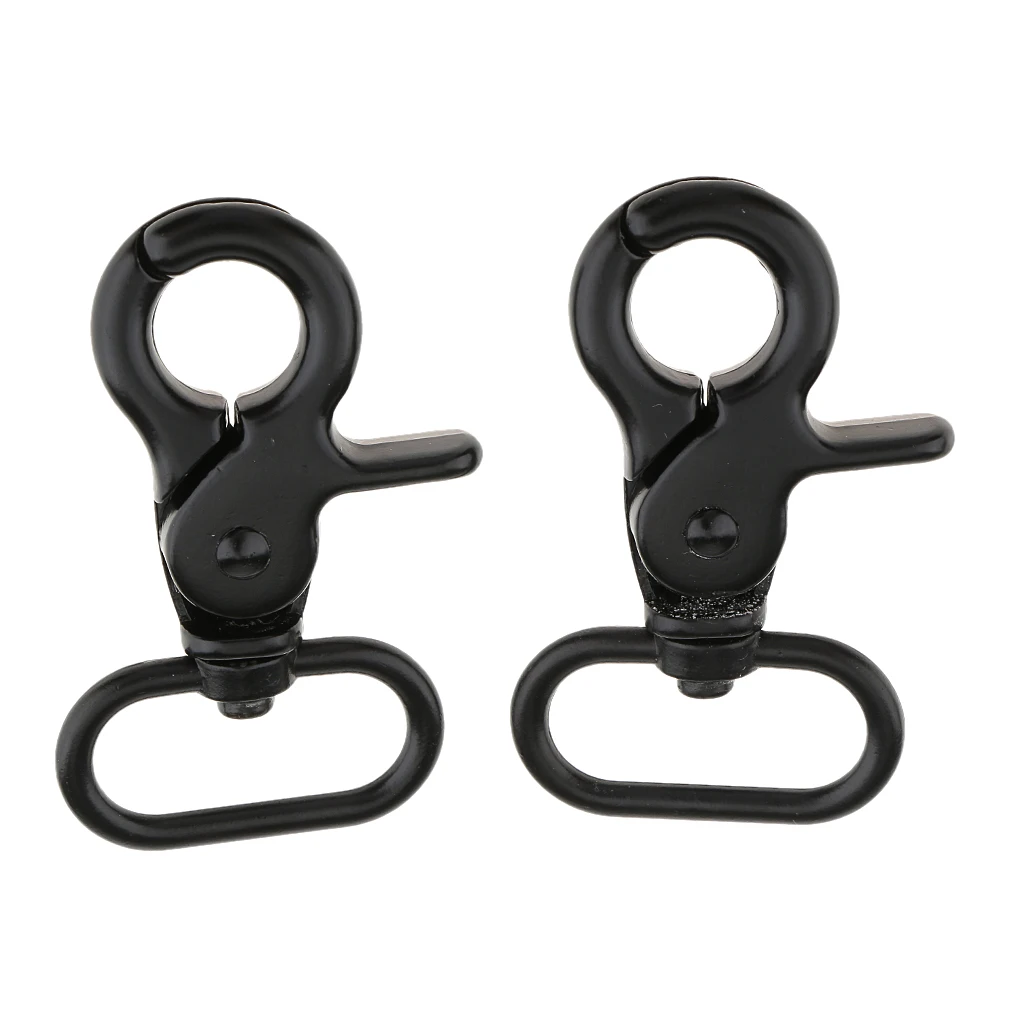 2pcs Bag Clasps Lobster Swivel Trigger Clips Snap Hook Black 2pcs Bag Clasps Lobster Swivel Trigger Clips Snap Hook Black