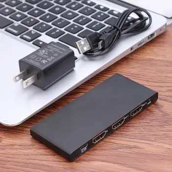 Durable Video HDMI Switch Multi-function 4K HDMI Splitter 1X4 Amplifier HDMI Repeater 1 in 4 out Splitter HUB Box for TV
Durable Video HDMI Switch Multi-function 4K HDMI Splitter 1X4 Amplifier HDMI Repeater 1 in 4 out Splitter HUB Box for TV
