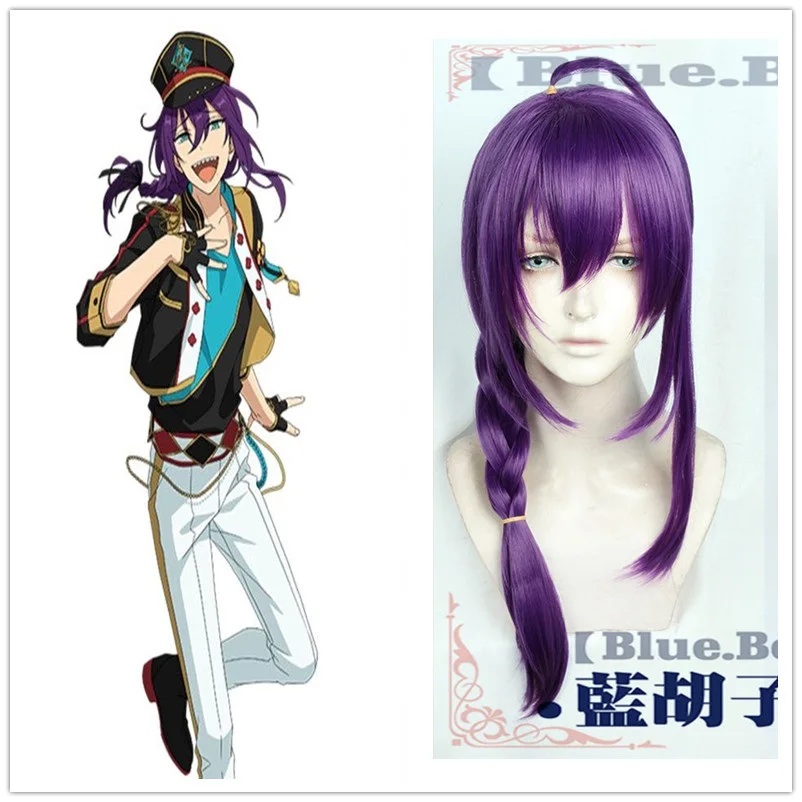 

Ensemble Stars ALKALOID Ayase Mayoi Purple Braid Long Cosplay Heat Resistant Synthetic Hair Halloween Carnival Party + Wig Cap