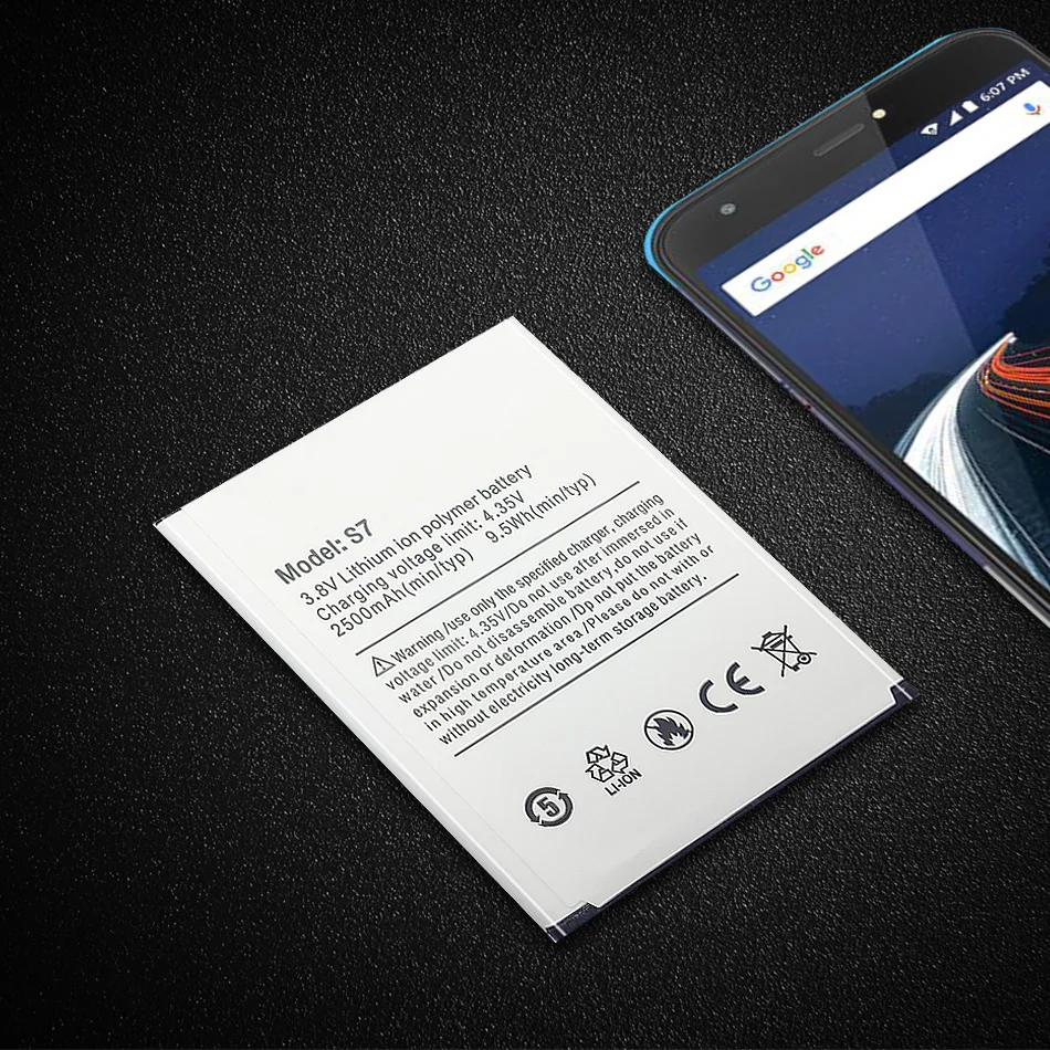 For Ulefone S7 Mobile Phone Replacement Battery 2500mAh Li-ion Polymer For Ulefone S7
For Ulefone S7 Mobile Phone Replacement Battery 2500mAh Li-ion Polymer For Ulefone S7