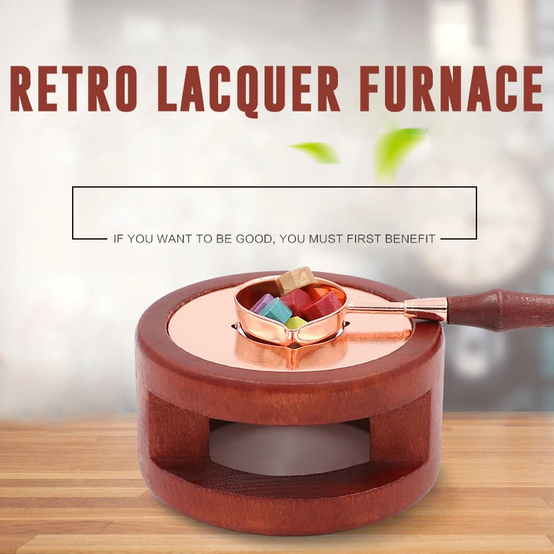 Vintage Wax Seal Furnace Greeting Card Warmer Melting Spoon Kit Creative Melting Stove Stationery Wooden Tool Melting Furnace
Vintage Wax Seal Furnace Greeting Card Warmer Melting Spoon Kit Creative Melting Stove Stationery Wooden Tool Melting Furnace