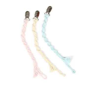 Baby Teething Pacifier Chain Cotton Rope Woven Teether Soother Molar Chewable Nursing Toys Nipple Holder Infant Shower Gifts 
Baby Teething Pacifier Chain Cotton Rope Woven Teether Soother Molar Chewable Nursing Toys Nipple Holder Infant Shower Gifts