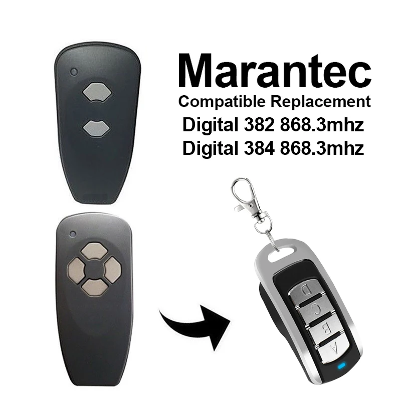 868.3MHz Marantec Digital 382 Garage Door Remote Control Replicator Marantec Digital 384 Garage Kit Remote Control for Gate
868.3MHz Marantec Digital 382 Garage Door Remote Control Replicator Marantec Digital 384 Garage Kit Remote Control for Gate