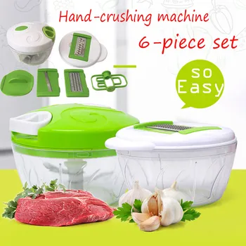 Multi-function Salad Crusher Garlic Cutter Food Processor Manual Meat Machine Vegetable Fruit Chopper Kitchen Accessories
Multi-function Salad Crusher Garlic Cutter Food Processor Manual Meat Machine Vegetable Fruit Chopper Kitchen Accessories