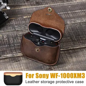 JINSERTA Luxury Case For SONY Bluetooth Wireless Earphone Genuine Leather Case Cover For Sony WF-1000XM3 case Cover Charging Box
JINSERTA Luxury Case For SONY Bluetooth Wireless Earphone Genuine Leather Case Cover For Sony WF-1000XM3 case Cover Charging Box