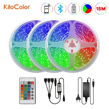 Led Strip Light SMD 2835 Bluetooth Controller Diode Flexible Ribbon Waterproof 15M 24-Key IR Controller Mobile APP Control
Led Strip Light SMD 2835 Bluetooth Controller Diode Flexible Ribbon Waterproof 15M 24-Key IR Controller Mobile APP Control