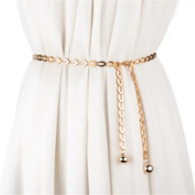 cinto dourado para vestido de festa