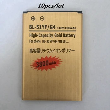 10pcs/lot for LG G4 Replacement Rechargeable Phone Battery BL-51YH 3800mAh for LG G4 H811 H810 VS999 V32 VS986 LS991 F500 F500S
10pcs/lot for LG G4 Replacement Rechargeable Phone Battery BL-51YH 3800mAh for LG G4 H811 H810 VS999 V32 VS986 LS991 F500 F500S