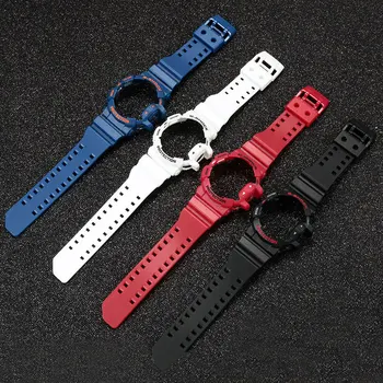 Waterproof Resin silicone watchband adaptation Casio G-SHOCK GA 400 GBA 401 watch chain Case accessories
Waterproof Resin silicone watchband adaptation Casio G-SHOCK GA 400 GBA 401 watch chain Case accessories
