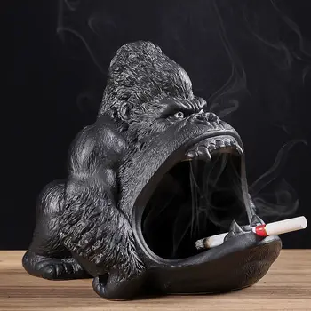 JINSERTA Gorilla Shape Design Ashtray Car Creative Ashtray Ash Holder for Car Interior Living Room Home Office Accessories
JINSERTA Gorilla Shape Design Ashtray Car Creative Ashtray Ash Holder for Car Interior Living Room Home Office Accessories