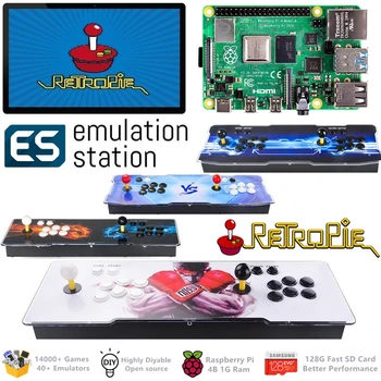 Arcade Console 2 Players Classic Retro Games Raspberry Pi 4 Model B(1G Ram Edition) ES Retropie 40+ Emulators 128G 14000+ Games
Arcade Console 2 Players Classic Retro Games Raspberry Pi 4 Model B(1G Ram Edition) ES Retropie 40+ Emulators 128G 14000+ Games