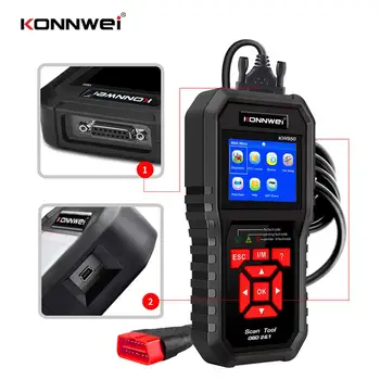 KONNWEI KW850 Professional OBD2 Scanner Auto Code Reader Diagnostic Check Engine Light Scan Tool for OBD II Cars After 1996
KONNWEI KW850 Professional OBD2 Scanner Auto Code Reader Diagnostic Check Engine Light Scan Tool for OBD II Cars After 1996