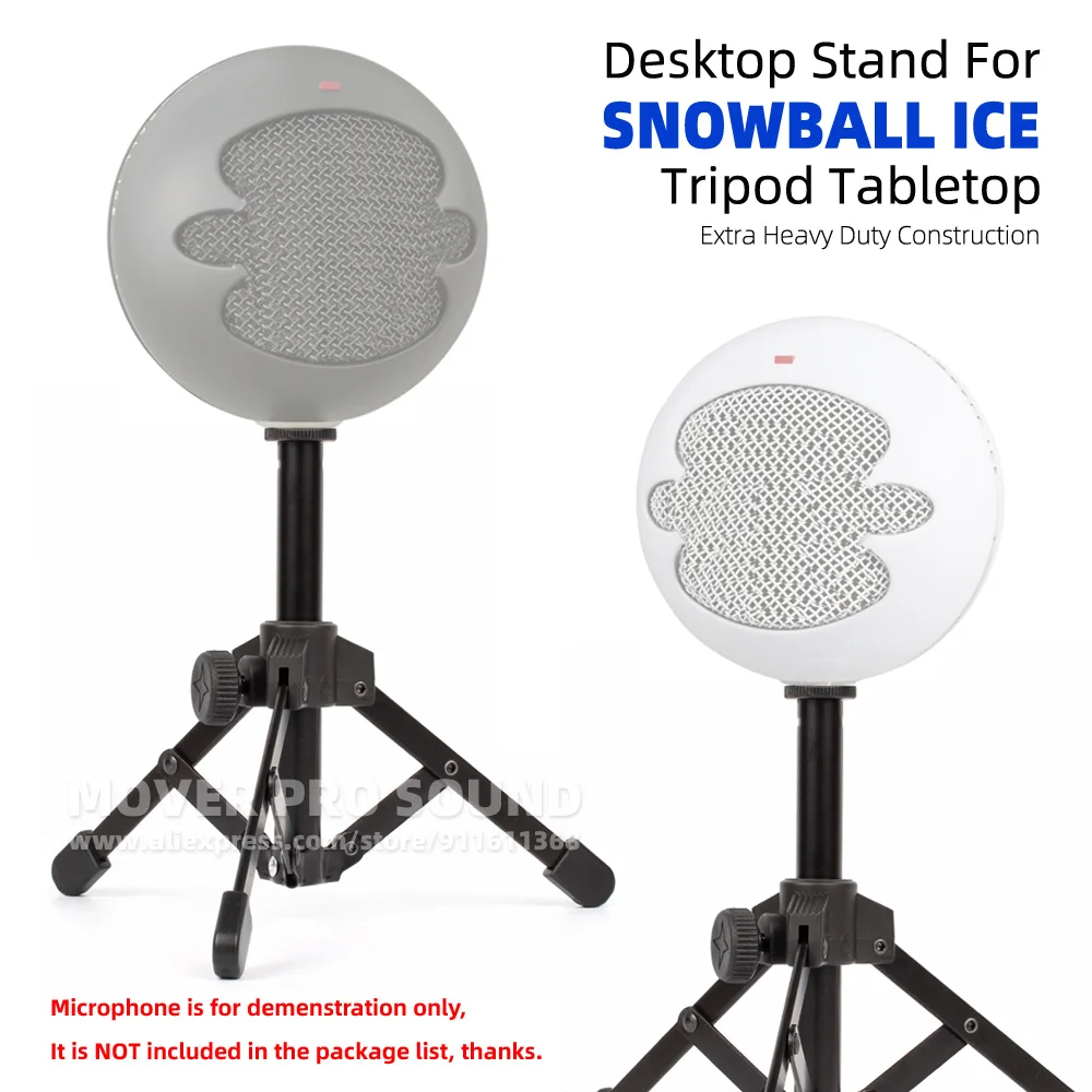 

Extra Heavy Duty Tripod Desk Top Mic Boom Hold Bracket For BLUE SNOWBALL ICE Microphone Tabletop Stand Rack Mount Table Holder