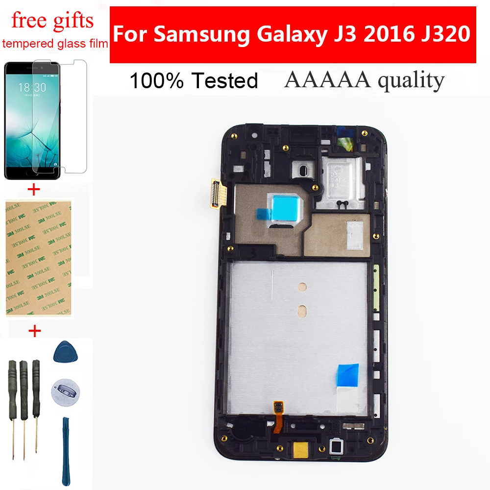 Adjustable LCD Display for Samsung Galaxy J3 2016 J320 LCD Touch Screen J320FN Assembly + Frame for J320A J320F J320P J320M LCD
Adjustable LCD Display for Samsung Galaxy J3 2016 J320 LCD Touch Screen J320FN Assembly + Frame for J320A J320F J320P J320M LCD