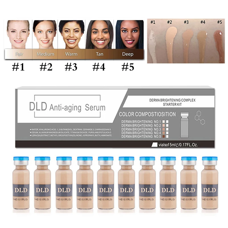 10pcs/Set 5ml BB Serum Cream Skin Cream White Brightening Serum Natural Nude Concealer Make Up Foundation
10pcs/Set 5ml BB Serum Cream Skin Cream White Brightening Serum Natural Nude Concealer Make Up Foundation