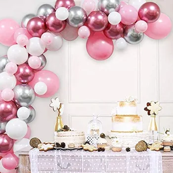 87pcs/set 12inch Metal Rose Red Latex Balloons Arch Pink Balloon Chian Birthday Party Wedding Decorations Engagement Decor
87pcs/set 12inch Metal Rose Red Latex Balloons Arch Pink Balloon Chian Birthday Party Wedding Decorations Engagement Decor