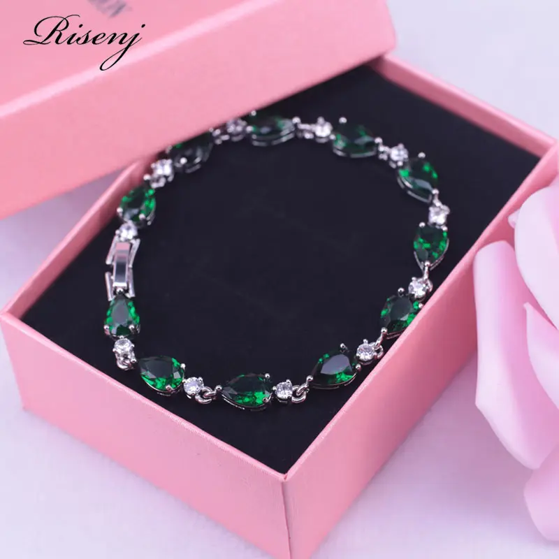 

Romantic Valentine's Day present Pear Cute Silver Color Jewelry Pretty Bracelet &Bangles for women free shipping