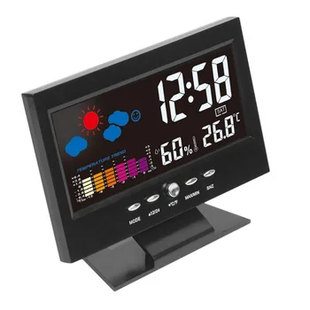 Electronic Digital LCD Temperature Humidity Monitor Clock Thermometer Hygrometer Electronic Indoor Home Weather Forecast Clock
Electronic Digital LCD Temperature Humidity Monitor Clock Thermometer Hygrometer Electronic Indoor Home Weather Forecast Clock