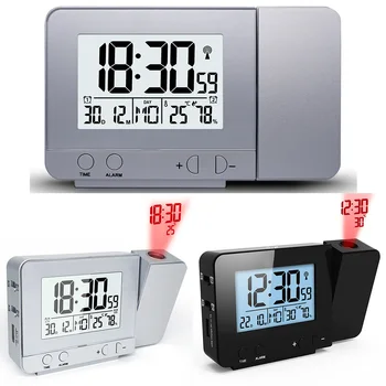 Alarm Clock Digital Backlight Snooze Function Projection Date LED Display Wake Up Multifunctional With Temperature Rotatable
Alarm Clock Digital Backlight Snooze Function Projection Date LED Display Wake Up Multifunctional With Temperature Rotatable