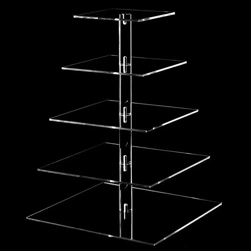 5 Tier Cup Cake Stand Wedding Birthday Party Acrylic Cupcake Display Round Clear 5 Tier Cup Cake Stand Wedding Birthday Party Acrylic Cupcake Display Round Clear