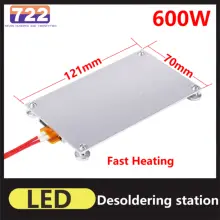 

Heating Soldering Chip Rectangle Aluminum Desoldering BGA led lamp Station PTC Split Plate LED Remover 220V 260 Degree 600W