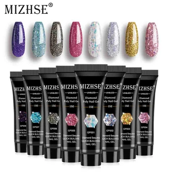 MIZHSE Diamond Poly Nail Gel Extension Glitter UV Gel Nail Art Design UV Building Jelly Gel Polish Enhancement All for Manicure
MIZHSE Diamond Poly Nail Gel Extension Glitter UV Gel Nail Art Design UV Building Jelly Gel Polish Enhancement All for Manicure